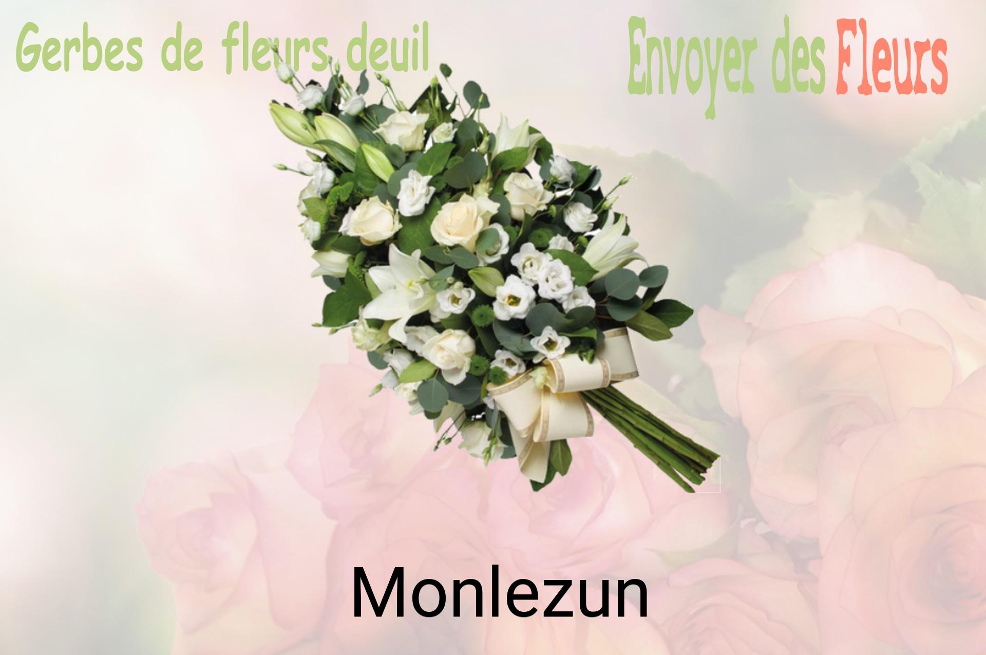 Gerbe de fleurs de deuil livrée à Monlezun